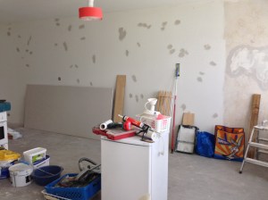 Pohjatyöt vaiheessa