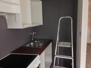 Kalusteasennus käynnissä