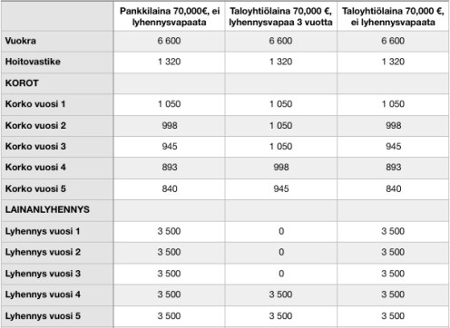 Uudiskohdeasunnon taloyhtiölainan lyhennysvapaa - asuntosijoittajan uhka vai mahdollisuus