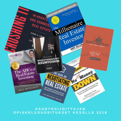 Asuntosijoittajan opiskelusuositukset kesällä 2018