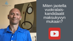 Miten jaotella vuokralaiskandidaatit maksukyvyn mukaan?