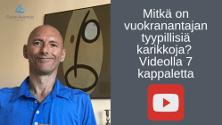 Mitkä on vuokranantajan tyypillisiä karikkoja - 7 kappaletta?